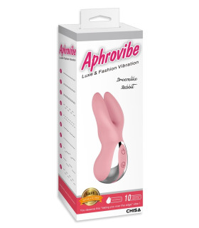 Вибратор для клитора в виде зайчика Chisa Aphrovibe, розовый, 11.5 х 4 см - No Taboo