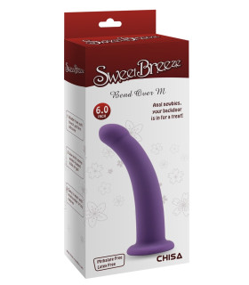 Фаллоимитатор нереалистичный Chisa Bend Over M, фиолетовый, 15 х 3.3 см - No Taboo