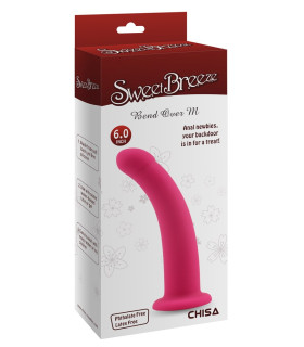 Фаллоимитатор нереалистичный Chisa Bend Over M, розовый, 15 х 3.3 см - No Taboo