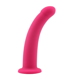 Фаллоимитатор нереалистичный Chisa Bend Over M, розовый, 15 х 3.3 см - No Taboo