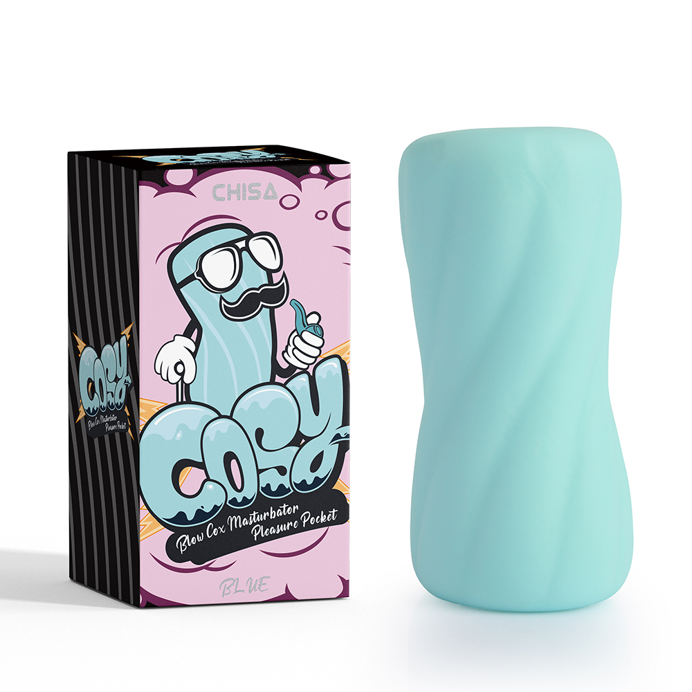 Мастурбатор хай-тек Chisa Cozy Blow Cox, с рельефом, голубой, 10.7 х 4.8 см фото №0 — секс игрушки: Украина, NO TABOO