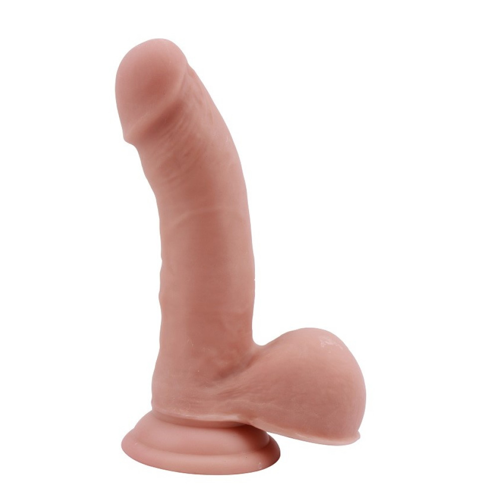 Фаллоимитатор реалистичный с мошонкой Chisa T-skin ReaL, бежевый, 19 х 4 см фото №0 — секс игрушки: Украина, NO TABOO