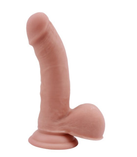 Фаллоимитатор реалистичный с мошонкой Chisa T-skin ReaL, бежевый, 19 х 4 см - No Taboo