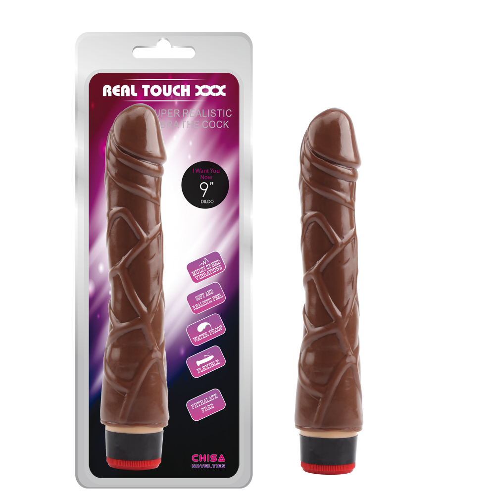 Вибратор реалистичный Chisa Real Touch XXX, коричневый, 22 х 3.7 см фото №0 — секс игрушки: Украина, NO TABOO