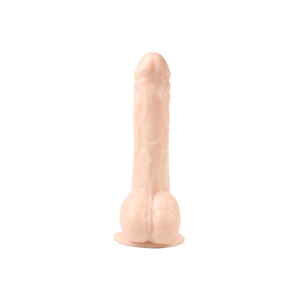 Вибратор реалистичный с проводным пультом Chisa Ballsy Super Cock, бежевый, 22.8 х 3.8 см фото №3 — секс игрушки: Украина, NO TABOO