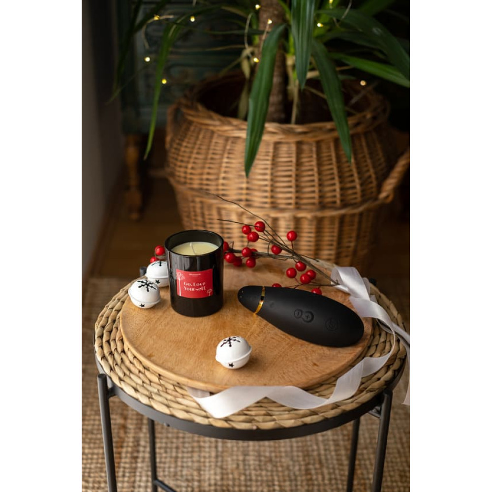 Массажная свеча Womanizer, 155 г, Scented Candle с ароматом белого чая, фото №7 — секс шоп Украина, NO TABOO