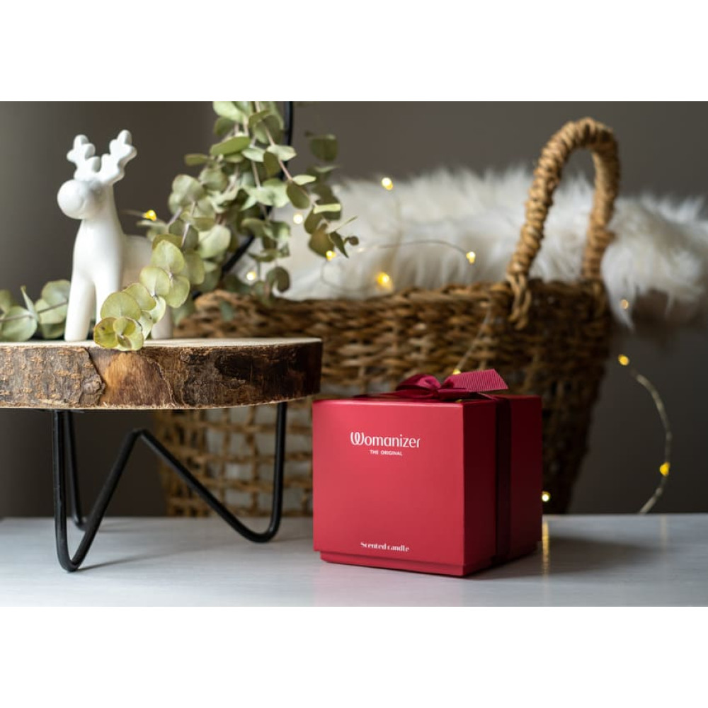 Массажная свеча Womanizer, 155 г, Scented Candle с ароматом белого чая, фото №12 — секс шоп Украина, NO TABOO