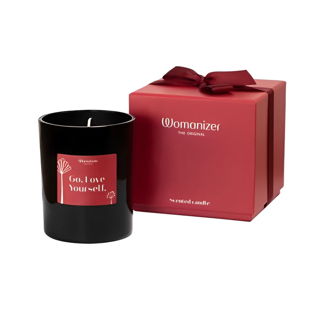 Массажная свеча Womanizer, 155 г, Scented Candle с ароматом белого чая, фото №0 — секс шоп Украина, NO TABOO