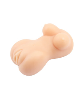 Мастурбатор торс реалистичный Chisa T-Skin, бежевый, 15.7 х 9.3 см - No Taboo