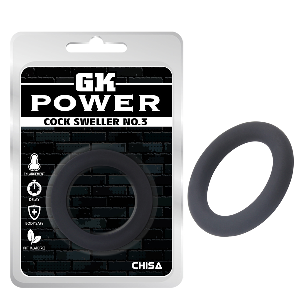 Эрекционное кольцо Chisa GK Power, черное, 4.5 см фото №0 — секс игрушки: Украина, NO TABOO