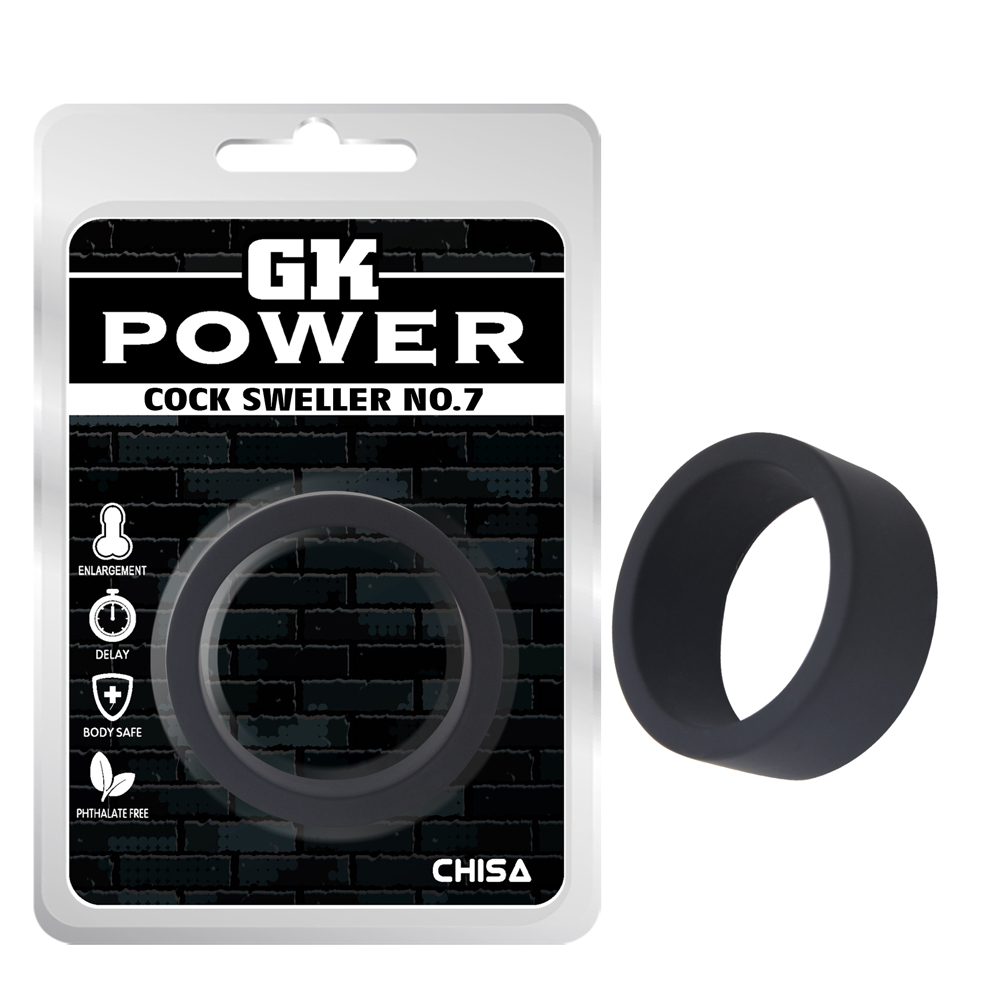 Эрекционное кольцо Chisa GK Power, черное, 4.6 см фото №0 — секс игрушки: Украина, NO TABOO