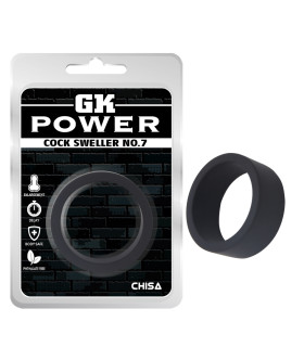 Эрекционное кольцо Chisa GK Power, черное, 4.6 см - No Taboo