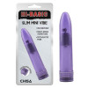 Вибратор с блестками Chisa Hi-Basic, фиолетовый, 13.2 х 3.5 см фото №1 — секс игрушки: Украина, NO TABOO