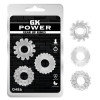 Эрекционное кольцо с рельефом Chisa GK Power, прозрачное, 1.6 см, 1 шт фото №1 — секс игрушки: Украина, NO TABOO