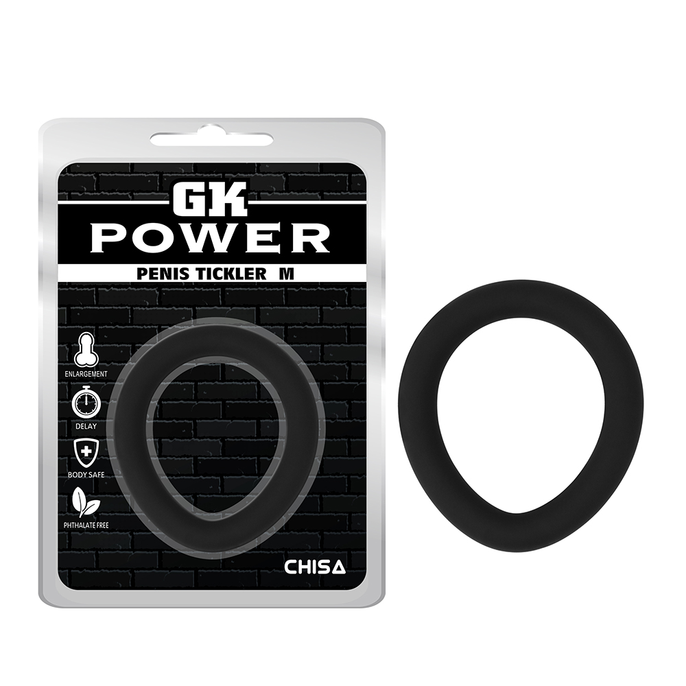 Эрекционное кольцо M Chisa GK Power, черное, 6 см фото №0 — секс игрушки: Украина, NO TABOO