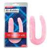 Фаллоимитатор двойной Chisa Hi-Rubber, розовый, 17 х 3.4/2.5 см фото №1 — секс игрушки: Украина, NO TABOO
