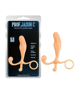 Массажер простаты Chisa Prof.Jason C, бежевый, 13 х 2.5 см - No Taboo