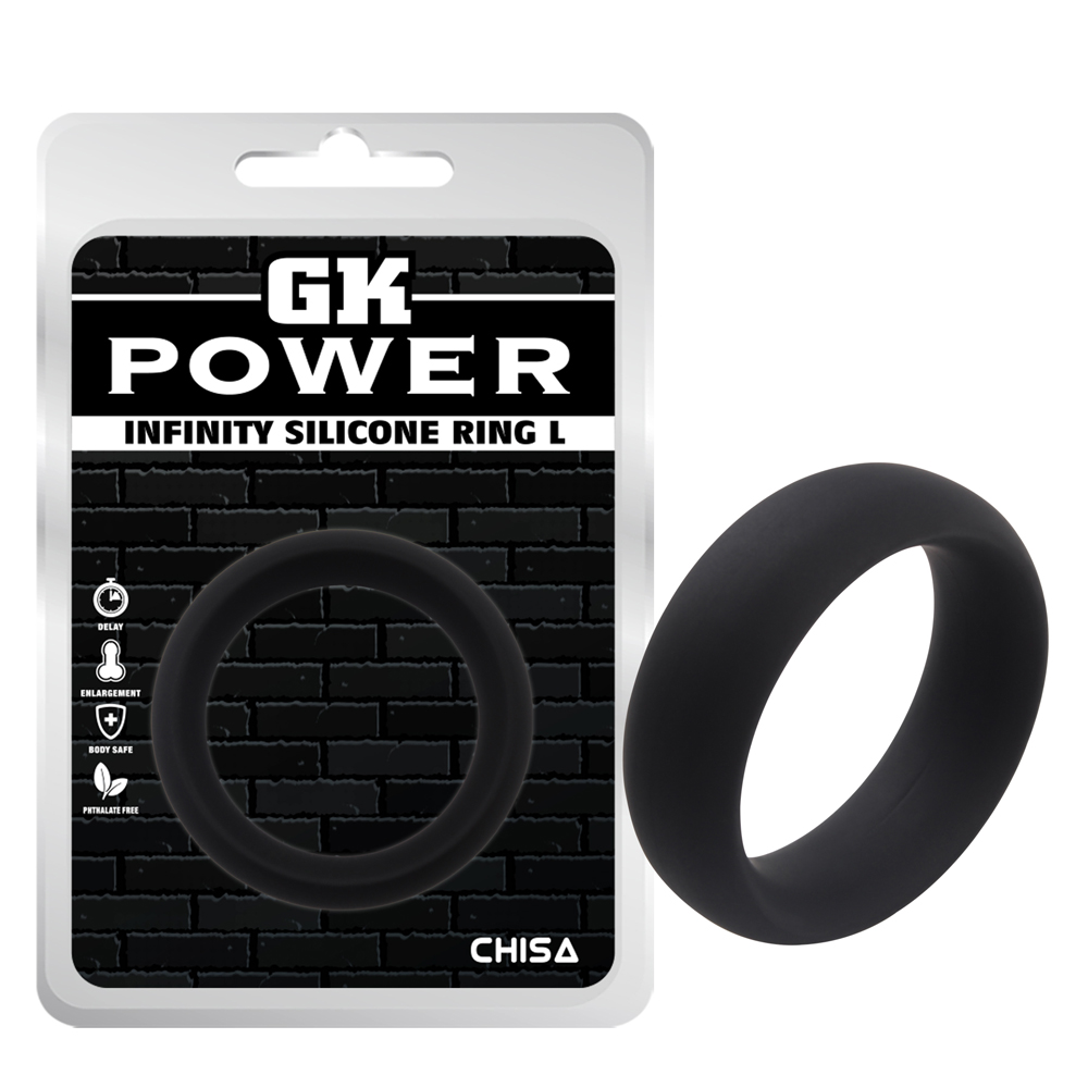 Эрекционное кольцо Chisa GK Power, черное, 4.8 см фото №0 — секс игрушки: Украина, NO TABOO