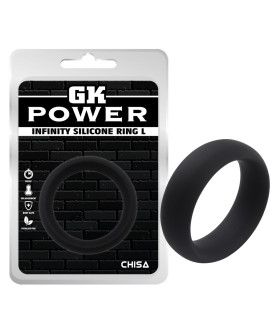 Эрекционное кольцо Chisa GK Power, черное, 4.8 см - No Taboo