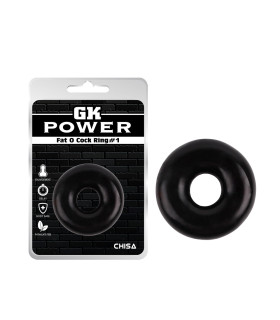 Кільце ерекційне Chisa GK Power, чорне, 1.5 см - No Taboo
