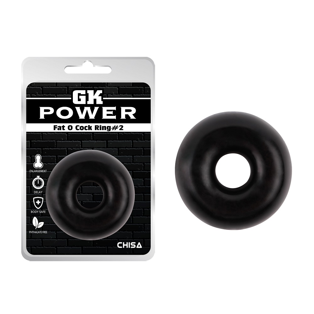Эрекционное кольцо Chisa GK Power, черное, 1.5 см фото №0 — секс игрушки: Украина, NO TABOO