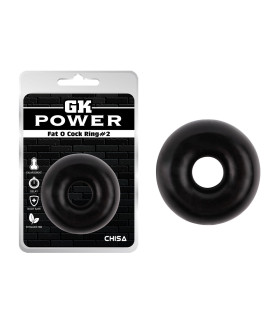 Эрекционное кольцо Chisa GK Power, черное, 1.5 см - No Taboo