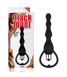 Анальная елочка с вибрацией Chisa Black Mont, черная, 18 х 2.5 см - No Taboo