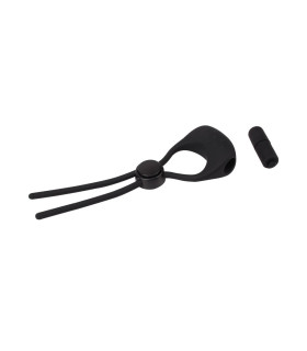 Эрекционное лассо с вибрацией Chisa GK Power, черное, 4.7 см - No Taboo