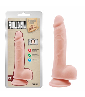 Фаллоимитатор реалистичный Chisa T-skin ReaL, на присоске, бежевый, 19.5 х 3.4 см - No Taboo