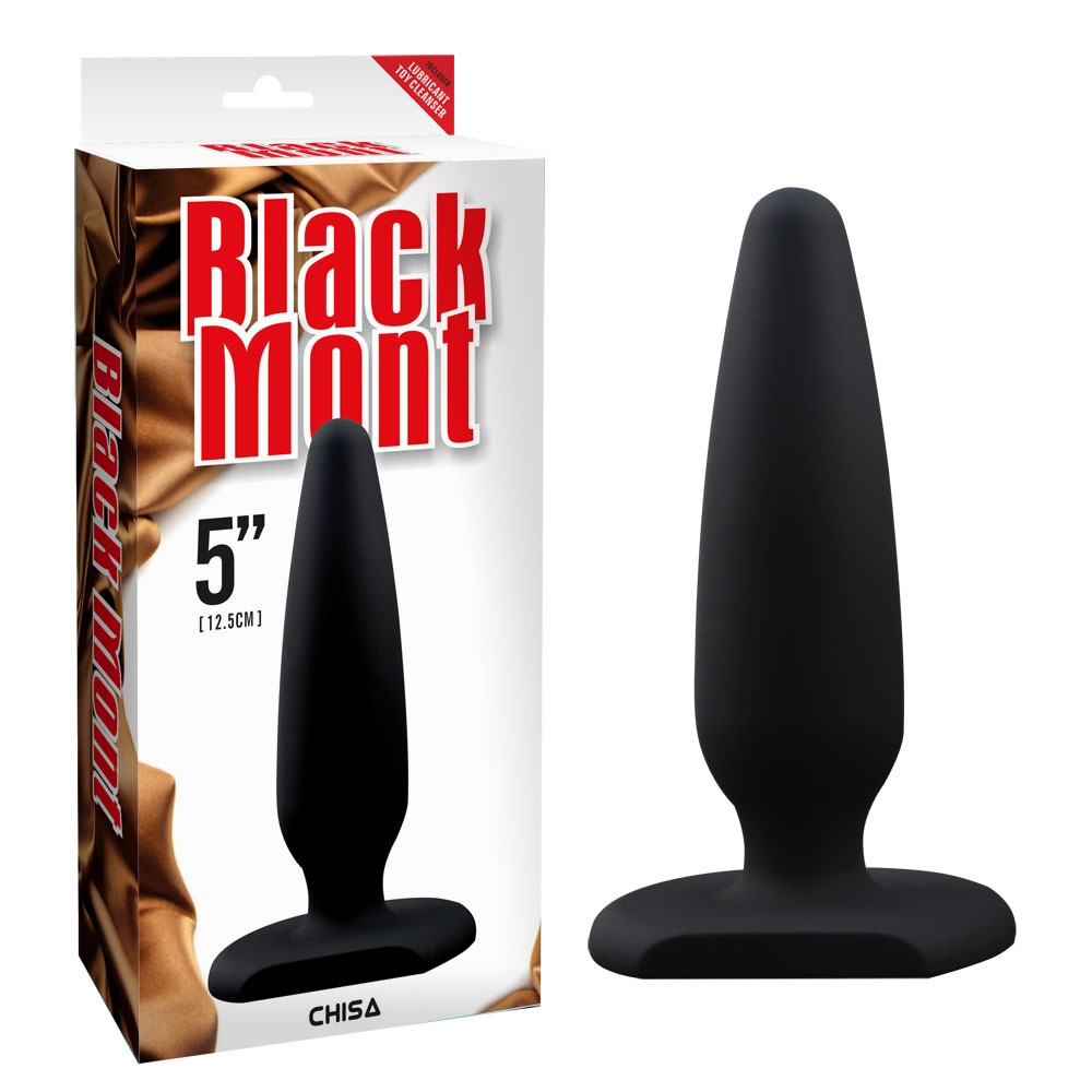 Анальная пробка Chisa Black Mont XL, чёрная, 13.5 х 3.8 см фото №0 — секс игрушки: Украина, NO TABOO