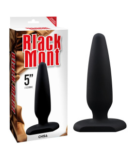 Анальная пробка Chisa Black Mont XL, чёрная, 13.5 х 3.8 см - No Taboo