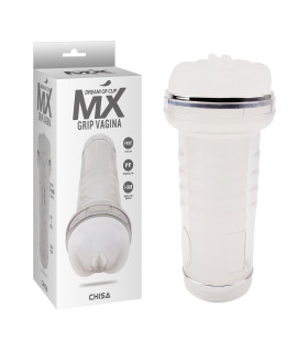 Мастурбатор вагина реалистичный в колбе Chisa Grip Vagina, белый, 22.5 х 9.8 см - No Taboo