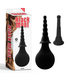 Анальный душ Chisa Black Mont с двумя насадками, черный, 150 мл - No Taboo
