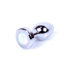 Анальная пробка S, с подсветкой, металлическая, 7 х 2.7 см фото №3 — секс игрушки: Украина, NO TABOO