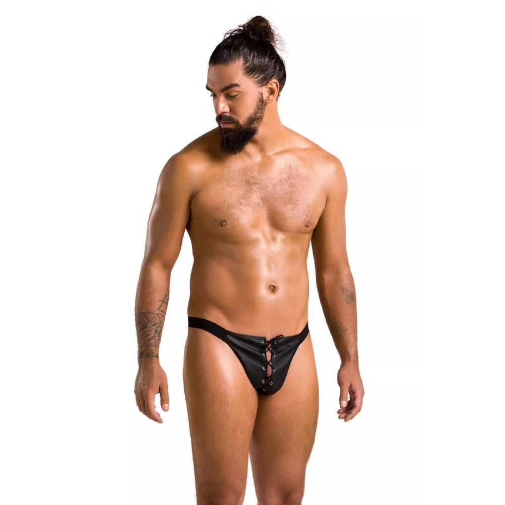 Мужские трусы на шнуровке S/M Passion Men Slip Open Ben, c открытой задней частью , фото №0 — секс шоп Украина, NO TABOO