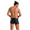Мужские шорты L/XL Passion Men Short Matt, с молниями, черные, фото №2 — секс шоп Украина, NO TABOO