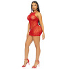Платье сексуальное в сетку One Size Leg Avenue Rhinestone, со стразами красное, фото №9 — секс шоп Украина, NO TABOO