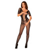 Бодистокинг сексуальный F238 Obsessive, с открытой интимной зоной, черный, One Size, фото №1 — секс шоп Украина, NO TABOO