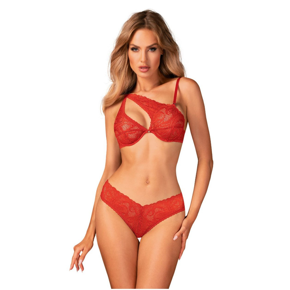Набор сексуального белья M/L Obsessive Atenica, красный, фото №0 — секс шоп Украина, NO TABOO