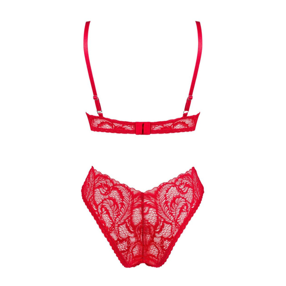 Набор сексуального белья M/L Obsessive Atenica, красный, фото №4 — секс шоп Украина, NO TABOO