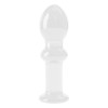 Анальная пробка 4.5" Glass Romance Lovetoy, прозрачная, 11.5 х 3.3 см фото №1 — секс игрушки: Украина, NO TABOO