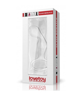 Анальная пробка Lovetoy Glass Romance, стеклянная, 11.4 х 2.9 см - No Taboo