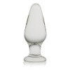 Анальная пробка LoveToy Glass Romance, прозрачная, 10.9 х 3.8 см фото №1 — секс игрушки: Украина, NO TABOO