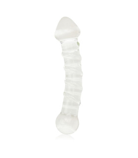 Фаллоимиатор двухсторонний Lovetoy, прозрачный, 18 х 3.5 см - No Taboo