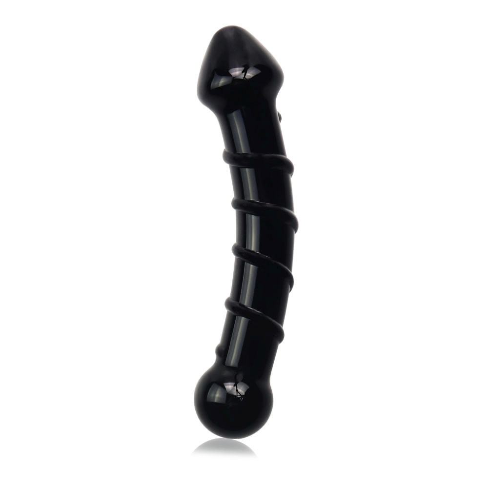 Фаллоимиатор двухсторонний Lovetoy, черный, 18 х 3.5 см фото №0 — секс игрушки: Украина, NO TABOO