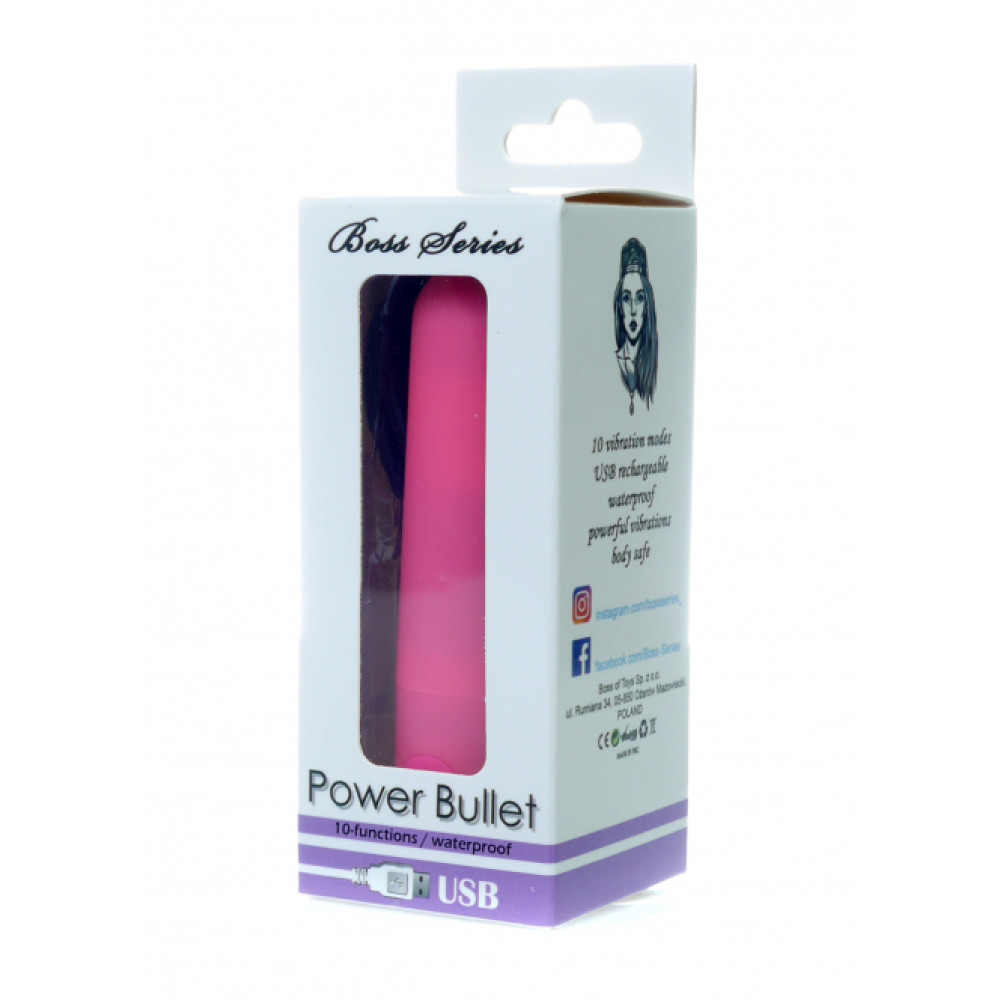 Вибропуля Power Bullet, розовая, 9 х 1.8 см фото №2 — секс игрушки: Украина, NO TABOO