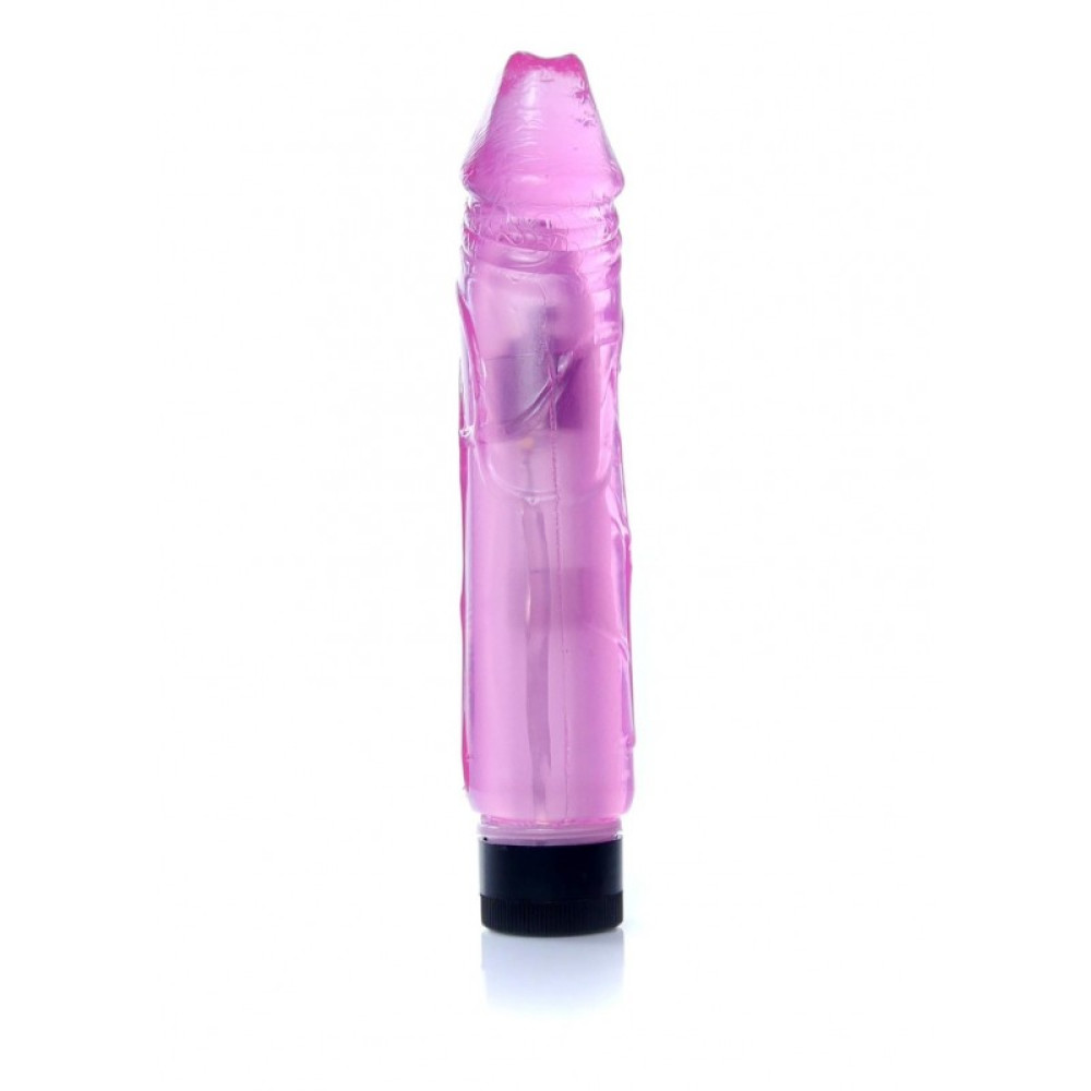 Вибратор реалистичный Juicy Jelly, розовый, 22 х 4 см фото №4 — секс игрушки: Украина, NO TABOO
