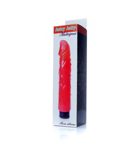 Вібратор реалістичний Juicy Jelly, червоний, 22 х 4 см - No Taboo