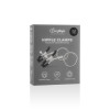 Зажимы на соски с кольцами Easytoys, металлические, серебряные, фото №2 — секс шоп Украина, NO TABOO
