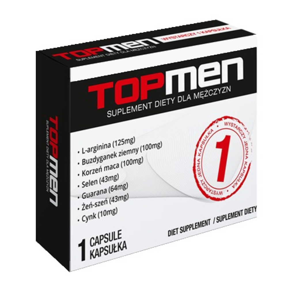 Таблетки для повышения потенции TopMen, 10 шт., фото №0 — секс шоп Украина, NO TABOO